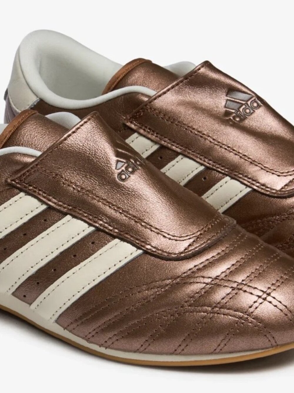 NEW Adidas Taekwondo W Metallic Bronze/Cream Youth Size 6/Women's 7/7.5 NWT - Picture 4 of 7